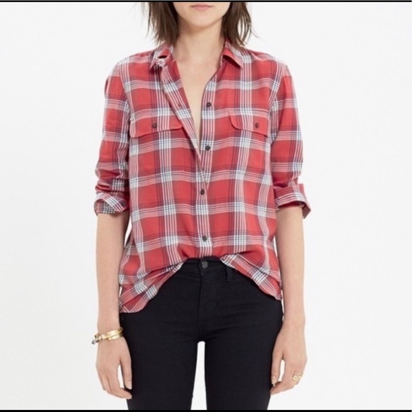 Madewell Tops - Madewell | Ex-boyfriend plaid shirt